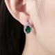 Zircon Earring Ring Green Diamond Romantic Wind Earring Clip
